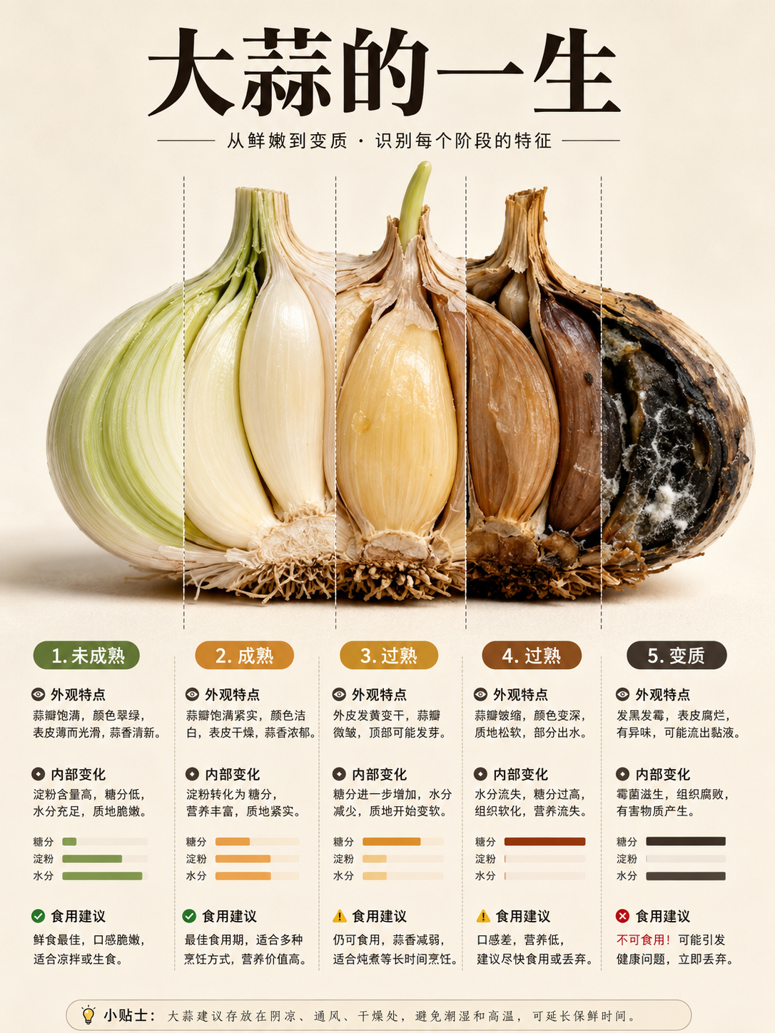 食物一生·时间切片信息图