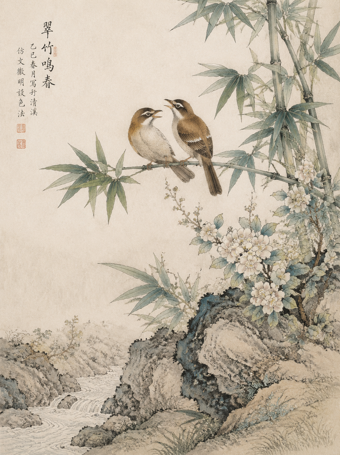 工笔重彩花鸟画
