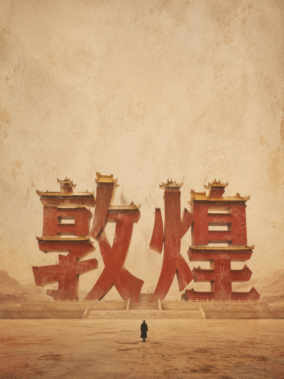 巨型汉字·建筑融合海报